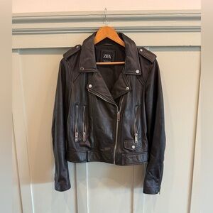 Zara Women's 100% Sheep Leather Jacket